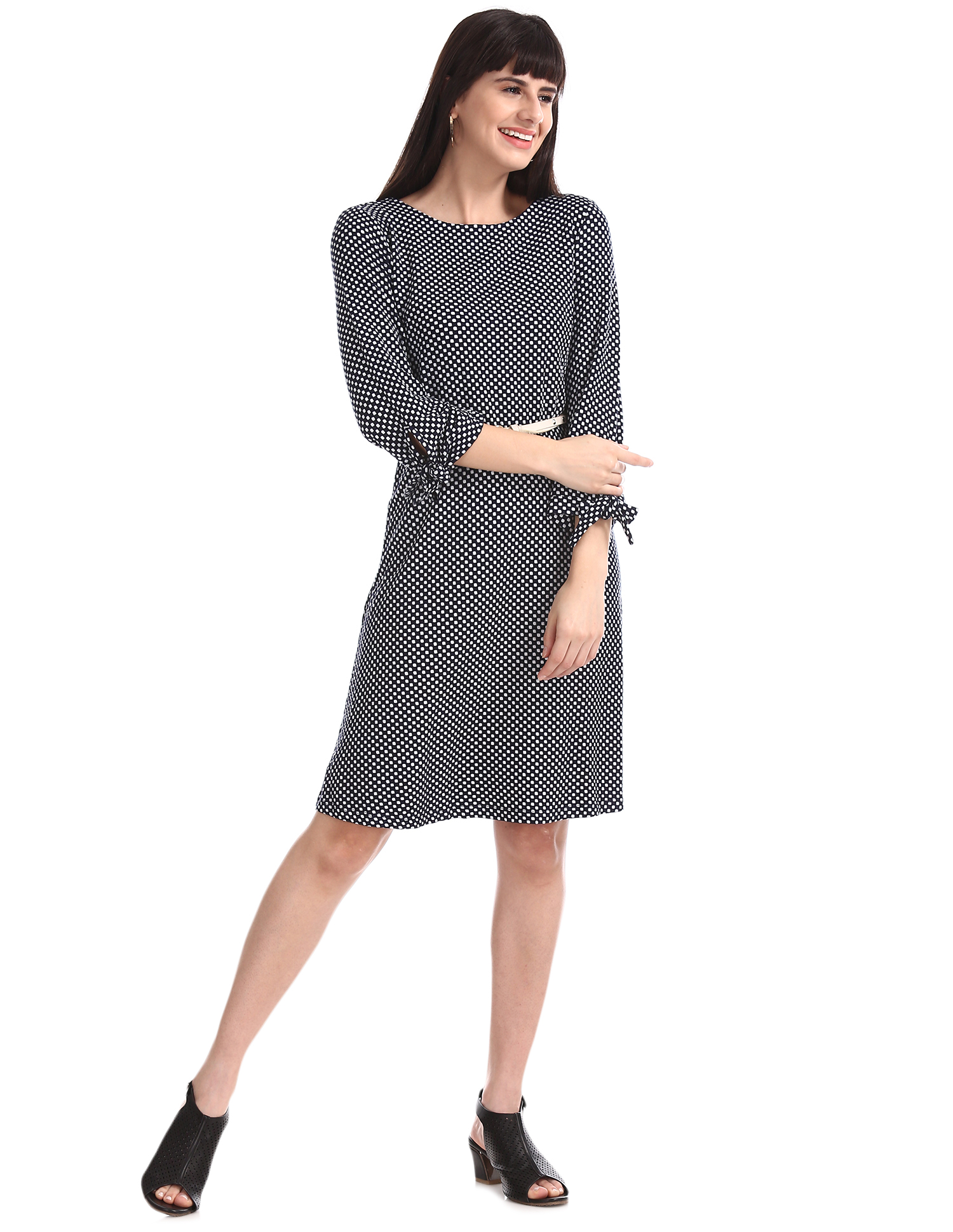U.S. Polo Assn. Women Casual Wear Printed Dress